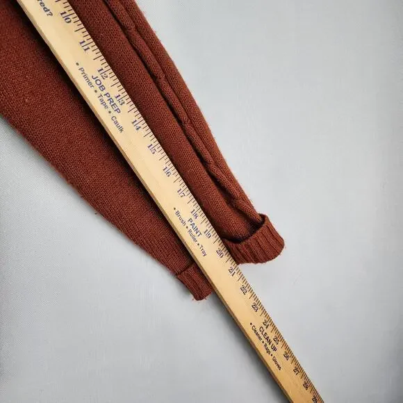 VTG Designer Studio Original XLARGE Sweater Leather Suede Jacket Brown Patchwork - Picture 14 of 16